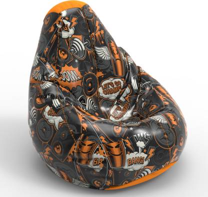 ComfyBean XL Lets go Champ - F Teardrop Bean Bag With Bean Filling