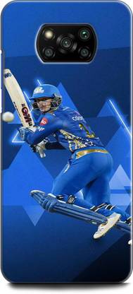 Afterglow Back Cover for Poco X3 Pro QUINTON DECOCK, DECOCK, MUMBAI INDIANS, IPL, CRICKET, CRICKET KHILADI