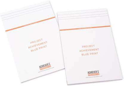 ACHIEVER'S PRODUCTS Project Achievement Blue Print A4 Planner/Organizer Ruled 100 Pages