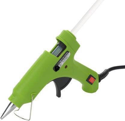 Pyzel Glue Gun 20 Watt With On Off Button Indicator and 5 Transparent Glue Sticks Standard Temperature Corded Glue Gun (7 mm) Standard Temperature Corded Glue Gun