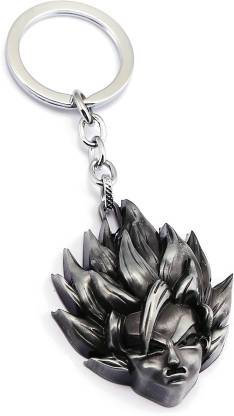 CABALLO Dragon Ball Z Goku Vegeta Silver Anime Cartoon Collectible Metal Keychain for Car Bike Men Women Keyring Key Chain Key Chain
