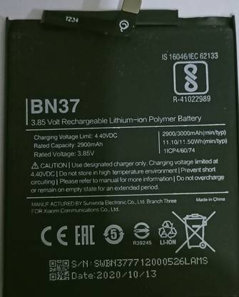 SR SUPPERFAST Mobile Battery For  REDMI REDMI BN37 SRGGG