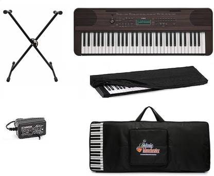 YAMAHA PSR-E360DW PSR-E360DW , 61-Key Expressive Touch Sensitive Portable Keyboard With Padded Carry Bag, Dust cover and Stand Digital Portable Keyboard
