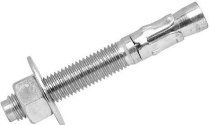 Nagarik Stores Nut & Bolt Set 4 inch Wedge Anchor Fastener 10 * 100 MM ( Pack of 6 pc )
