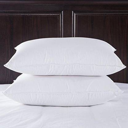 Noktok Print Microfibre Solid Sleeping Pillow Pack of 2
