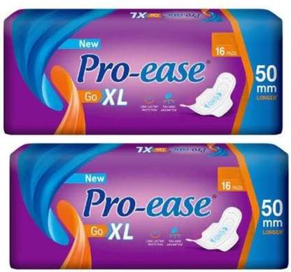 Pro-ease Go XL big pack, 16+16 pads for woman Sanitary Pad