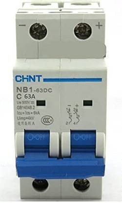 Chint Solar 63A 500V DC Miniature Circuit Breaker (MCB) NB1-63DC MCB