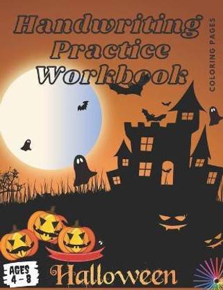 Halloween Handwriting Practice Workbook Ages 4-8 Coloring Pages