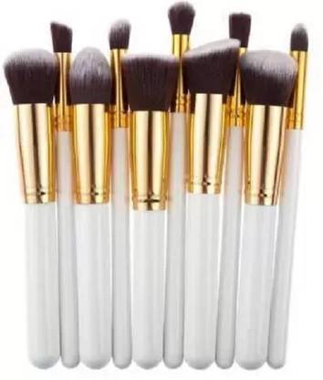 KASCN Makeup Brush Set (black) (Pack of 10)