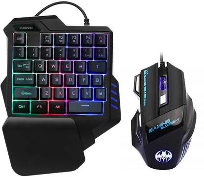 MFTEK Gaming Keyboard and Mouse Combo 35 Keys Mini Gaming Keypad, 6400 DPI Programmable Mouse Combo Set