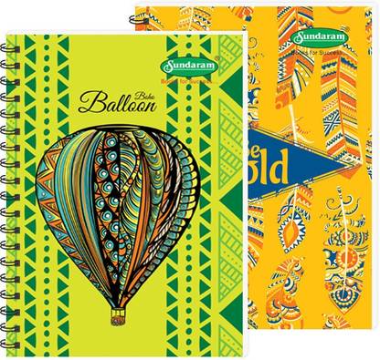SUNDARAM Three Subject Book 20.3 x 26.7 cm Regular Note Book Single line 150 Pages