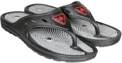 R A Products Unisex Acupressure Slippers GH-01 - size 4 UK, (Black) uni black 4 Massager