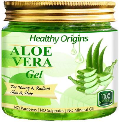 Healthy Origins Aloe Vera Multipurpose Gel from Aloe Plants - Glowing Skin & Hair growth , Moisturizer,Aftershave Lotion