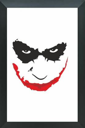 FRIZZY ARTS Joker Painting | smille | Wall Art Painting for Living Room, Bedroom, Office, Hotels, Drawing Room | Digital Reprint 20 inch x 14 inch Painting