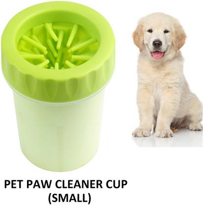 Hachiko Pet Muddy Feet Foot Feet Washing Cup, Pet Paw Cleaner Portable Dog Paw Washer with Soft Silicone Cleaning Pets Muddy Feet - Color May Vary for Dog & Cat ( Small) Grooming Gloves for Dog & Cat