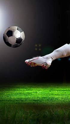 Football Wall Sticker Posters self Adhesive Poster of Soccer for Room Walls(Size_12x18 inch,Multicolor,self Adhesive Paper) Paper Print