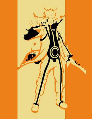 Naruto Wall Sticker Poster self Adhesive Anime Posters for Walls(Size_12x18 inch,Multicolor,Sticker Paper) Paper Print
