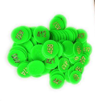 Bal samrat Green Color Numerical Token/Coins Pack of 401 to 500