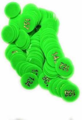 Bal samrat Green Color Numerical Token/Coins Pack of 101 to 200