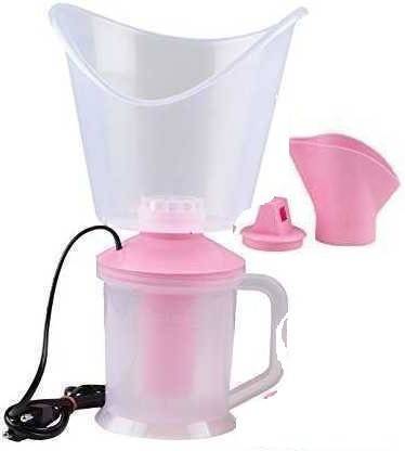 Aao je Pink Colour Set 3 in 1 Facial Streamer Inhaler for Deep Cleaning Steamer for Cold, Cough and Winters Vaporizer