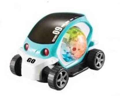 Tenmar Presenting 3D light car for kids, Battery operated Car Toy A4 Model with Music and Light (Multicolor)