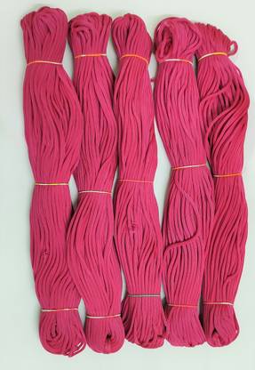 UVV macrame cord in colour dark pink (Rani) set of 5 in each bundle 50 m cord