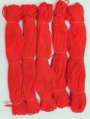 UVV macrame cord in colour red set of 5 in each bundle 50 m cord