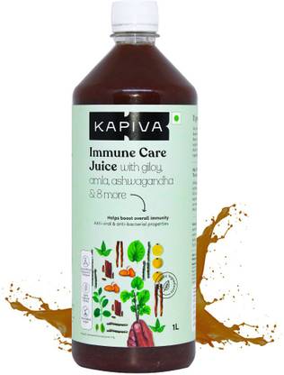 Kapiva Immune Care Juice | Enriched with Amla, Giloy, Tulsi, Ashwagandha, and 7 more herbs | Natural Immunity Booster