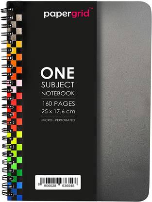 papergrid One Subject Notebook B5 Notebook Singleline 160 Pages