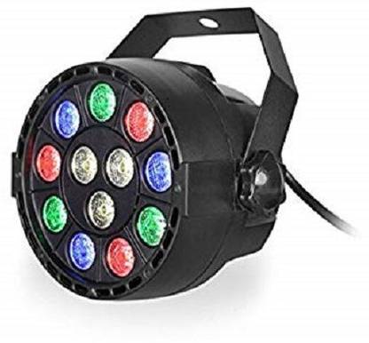Universal Trades 12 Leds Dmx 512 Rgb Color Mixing Wash Par Light For Disco Diwali Christmas Wedding Party Show Live Concert Stage Lighting (Black) Single Disco Ball  (Ball Diameter: 12 cm)