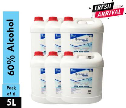 Prolant Premium Quality 60% Alcohol Based pH Balanced Handrub Sanitizer Can 6x5000ml Hand Sanitizer Can