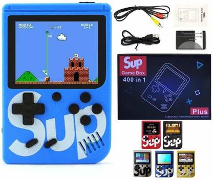TSV 400 in 1 Retro Game Box Console Handheld Game PAD Gamebox with TV Output with Mario, and Other 400 Games, DR Mario, Turtles, Super Mario, Contra Mix Colours Handheld Gaming Console