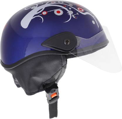 Western Era Half Helmet Clear Visor for Scooty ||Safety & Comfort|| Stylish Enhanced Design || Cycling Helmet