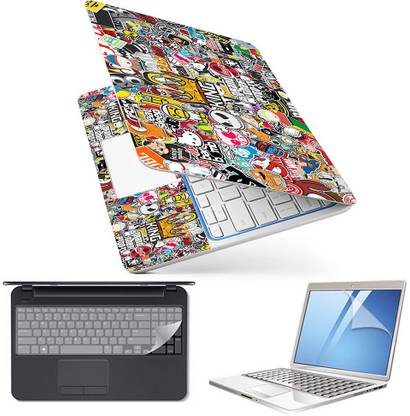 POINT ART 4 in 1 Combo Set Laptop Skin Decal Sticker, Palmrest Skin Decal, Key Guard, Screen Guard for all 15.6 Inch Laptop – Sticker Mart King Combo Set