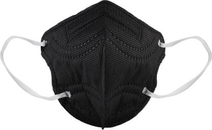 Macpower ISI Approved N95 Mask - black(Pack of 25), Earloop Style, 5 Layered Unisex FFP2 Face Mask Black N95