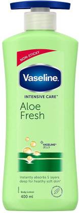 वेसलाइन एलो फ्रेश 5 लेयर हेल्थी सॉफ्ट स्किन बॉडी लोशन 400 G X 1