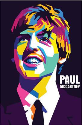 The Beatles Paul McCartney Graphic Art Poster Paper Print