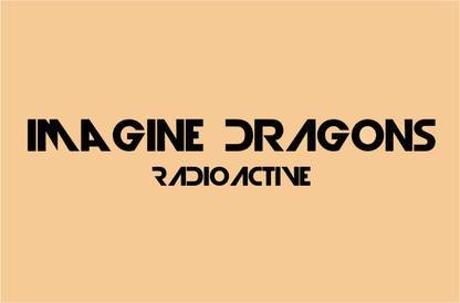 Imagine Dragons Radioactive Song Poster Paper Print
