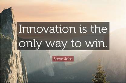 Steve Jobs Innovation Quote Poster Paper Print