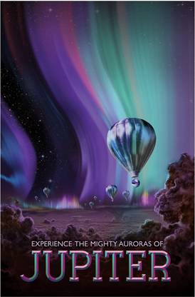 Jupiter NASA Space Travel Poster Paper Print