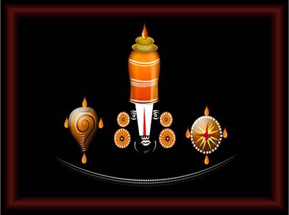Lord Vishnu Modern Art UV Textured Home Decorative Gift Item Fine Art Print