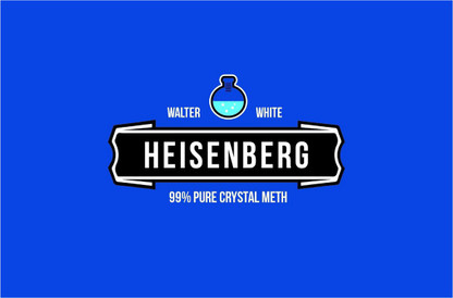 Patch Broderie Heisenberg Breaking Bad - Ecusson Thermocollant 90x90mm, Motif Crystal Meth Dealer