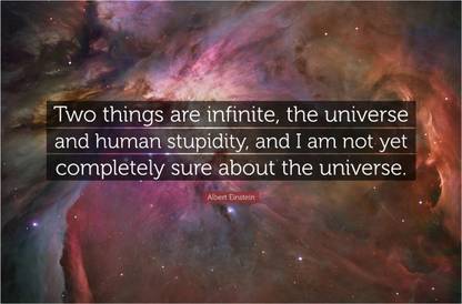 Albert Einstein Funny Quote Poster Paper Print