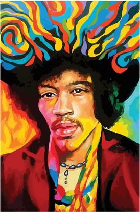 Jimi Hendrix Painting Poster Paper Print