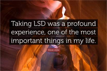 Steve Jobs LSD Quote Poster Paper Print