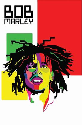 Bob Marley Graphic Art Poster Paper Print