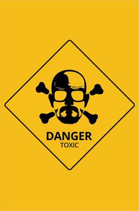 Breaking Bad Danger Warning Poster Paper Print