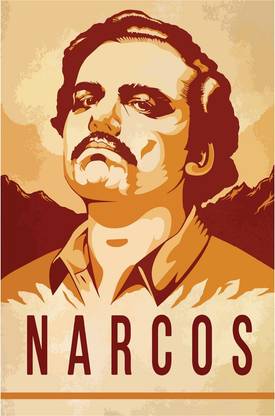 Narcos Pablo Escobar Illustration Art Poster Paper Print