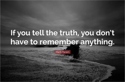 Truth Quote Poster Paper Print