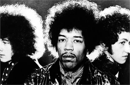 Jimi Hendrix Black & White Poster Paper Print
